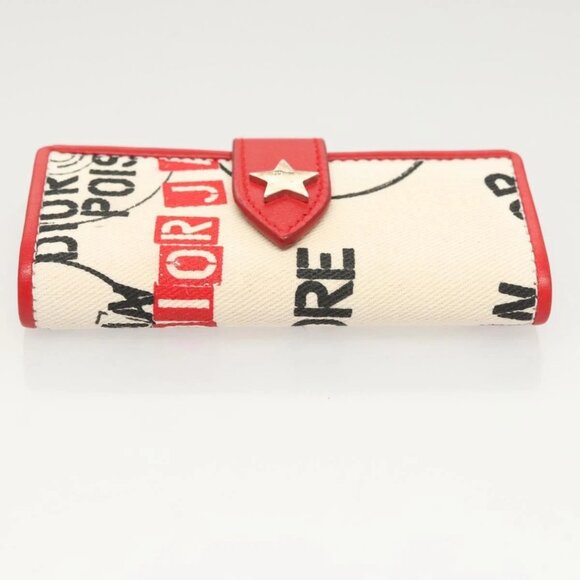 Christian Dior Hardcore Key Case Canvas White Red Auth - Picture 5 of 16